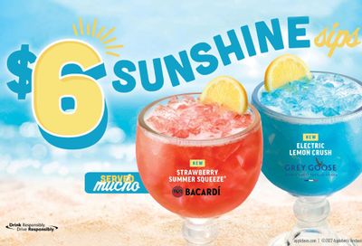 Applebee’s $6 Sunshine Sips are Back with the New Electric Lemon Crush and Strawberry Summer Squeeze