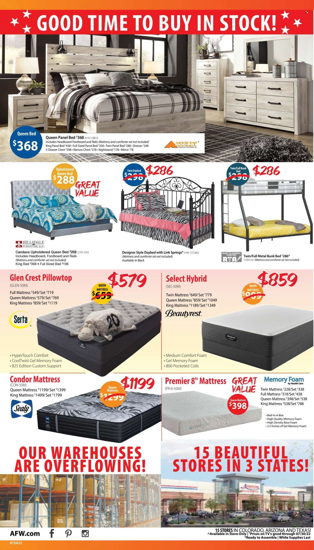 American Furniture Warehouse (AZ, CO, TX) Weekly Ad Flyer July 23 to July 30