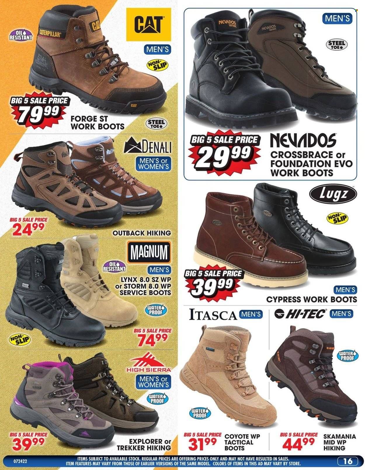 Big 5 (AZ, CA, CO, ID, NM, OR, UT, WA) Weekly Ad Flyer July 25 to August 1
