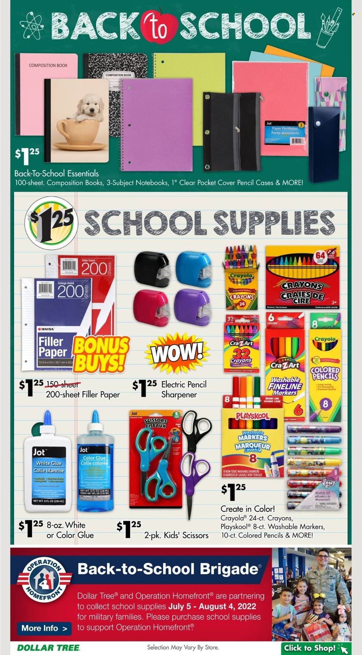 Dollar Tree Weekly Ad Flyer Specials July 24 to August 27, 2022