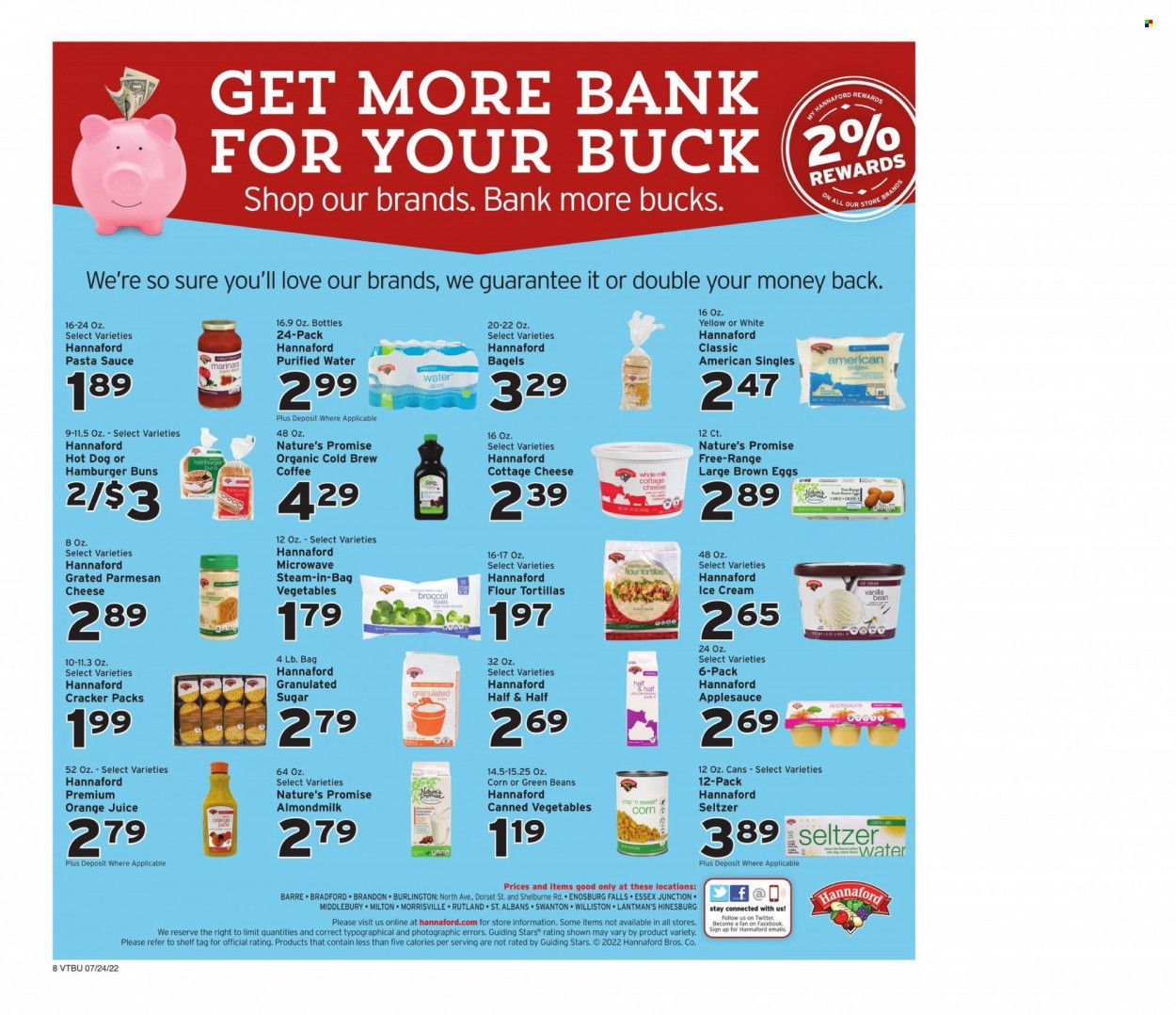 Hannaford (VT) Weekly Ad Flyer July 25 to August 1