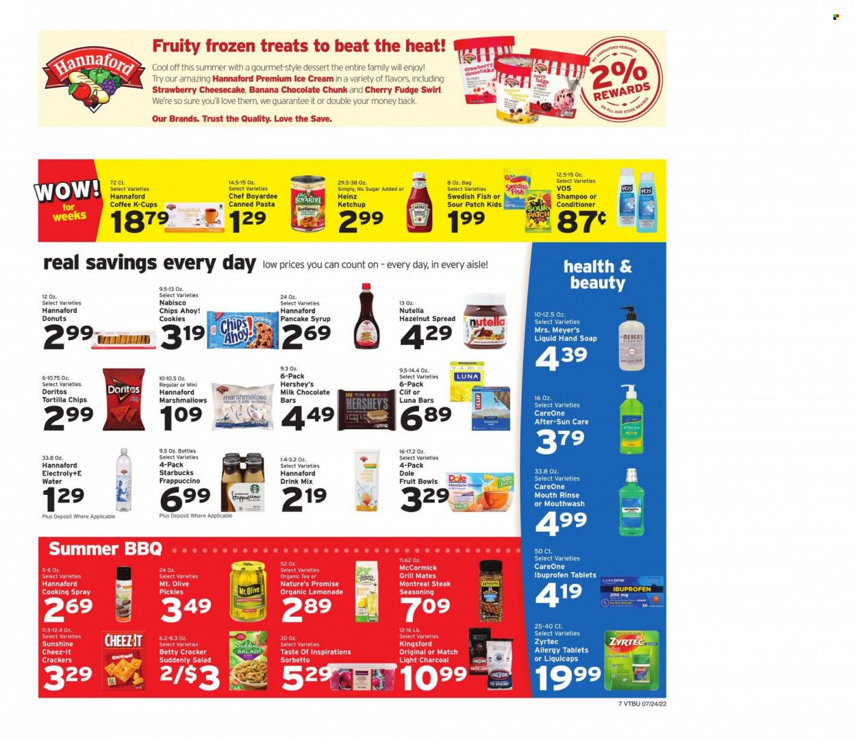 Hannaford (VT) Weekly Ad Flyer July 25 to August 1
