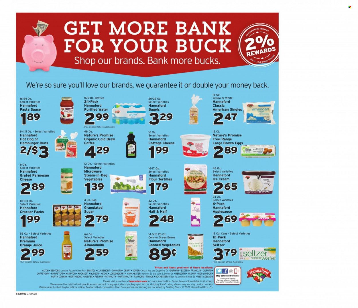 Hannaford (NH) Weekly Ad Flyer July 25 to August 1