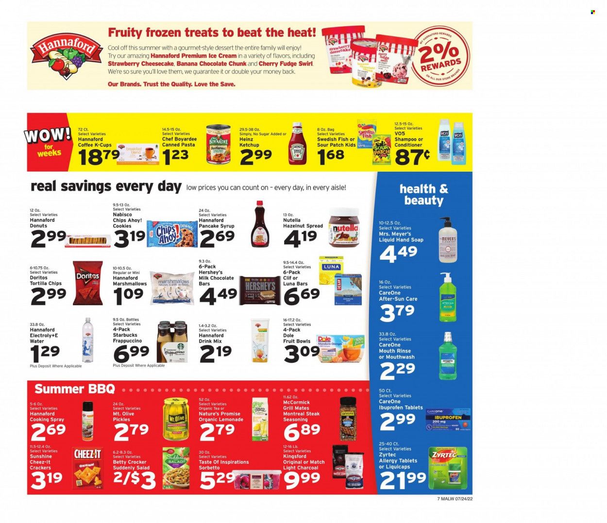 Hannaford (MA) Weekly Ad Flyer July 25 to August 1