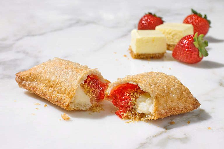 Popeyes Chicken Launches the Sweet and Creamy Strawberry Cheesecake Pie Popeyes Chicken Launches the Sweet and Creamy Strawberry Cheesecake Pie