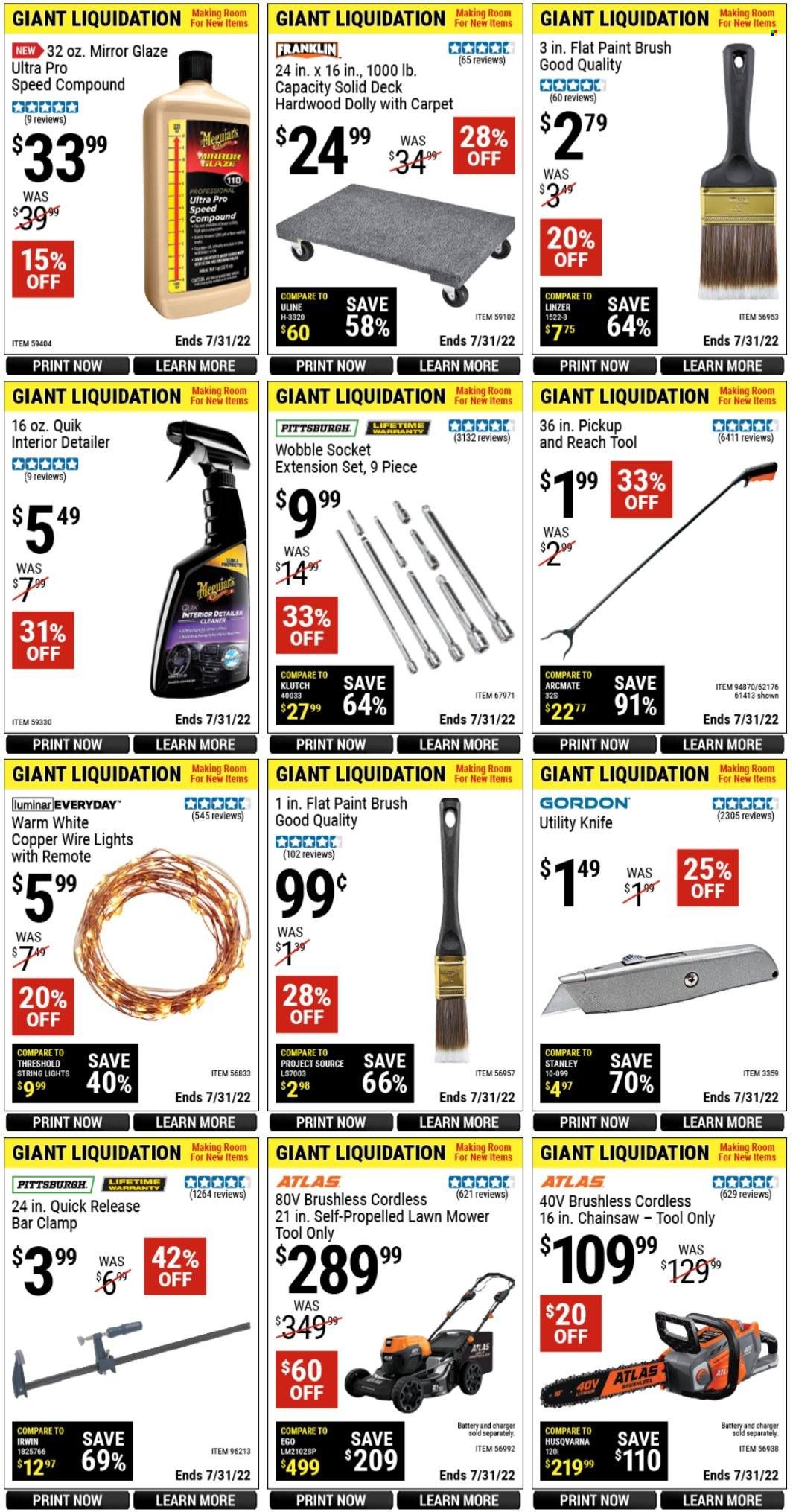 Harbor Freight Weekly Ad Flyer July 26 to August 2