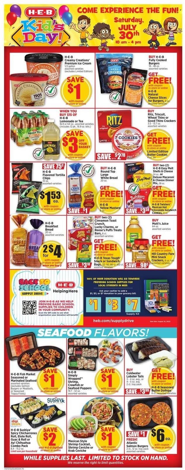 H-E-B (TX) Weekly Ad Flyer July 26 to August 2