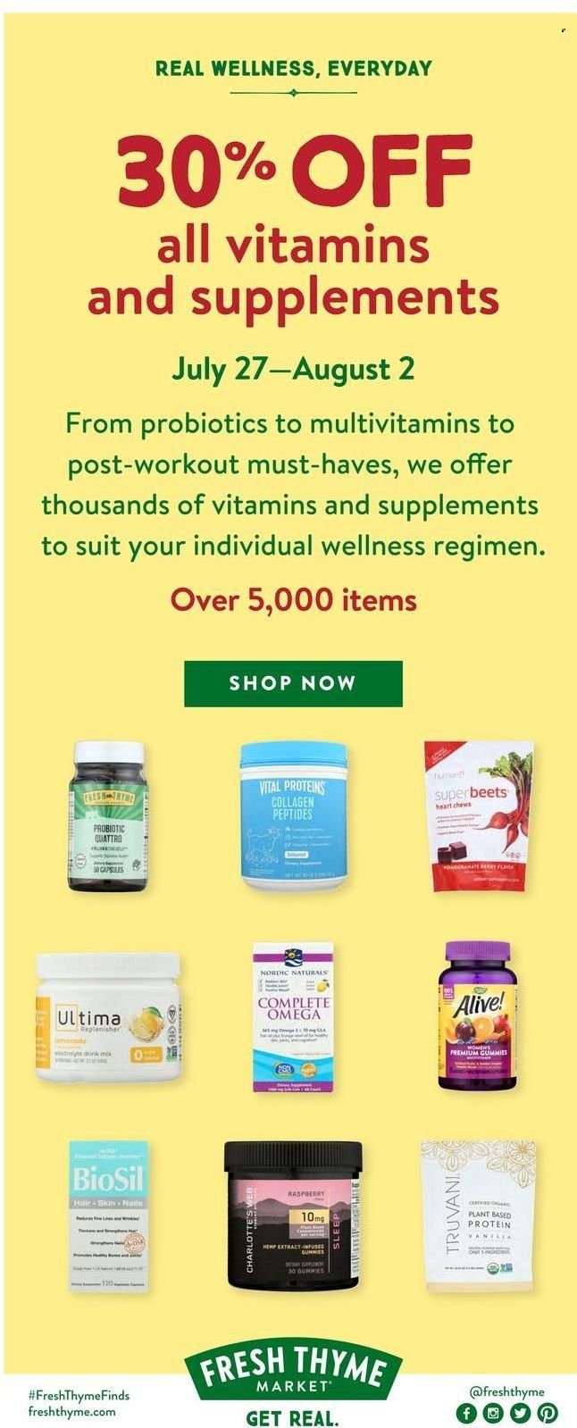 Fresh Thyme Weekly Ad Flyer July 27 to August 3