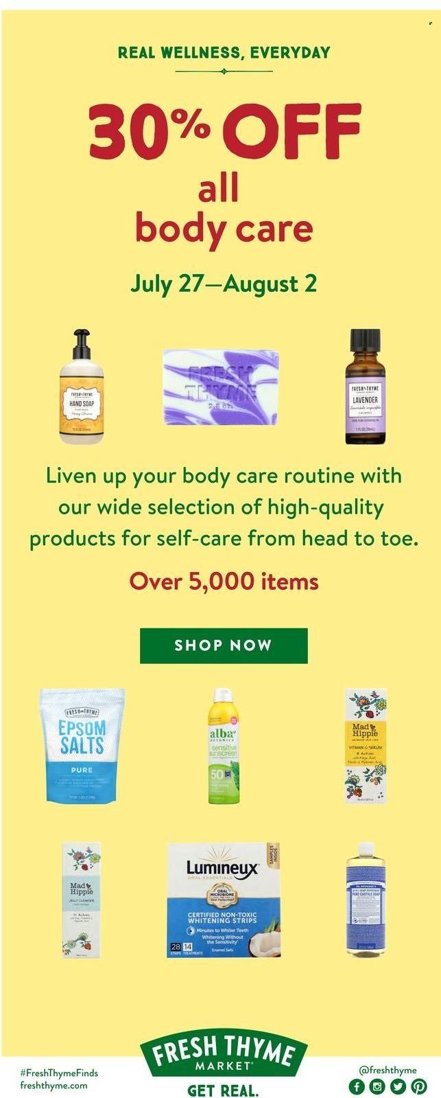 Fresh Thyme Weekly Ad Flyer July 27 to August 3