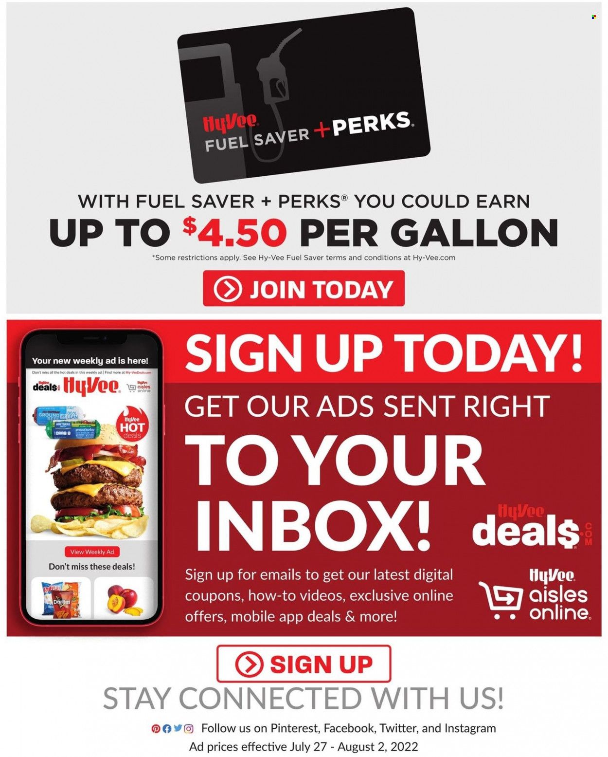 Hy-Vee (IA, IL, MN, MO, SD) Weekly Ad Flyer July 27 to August 3