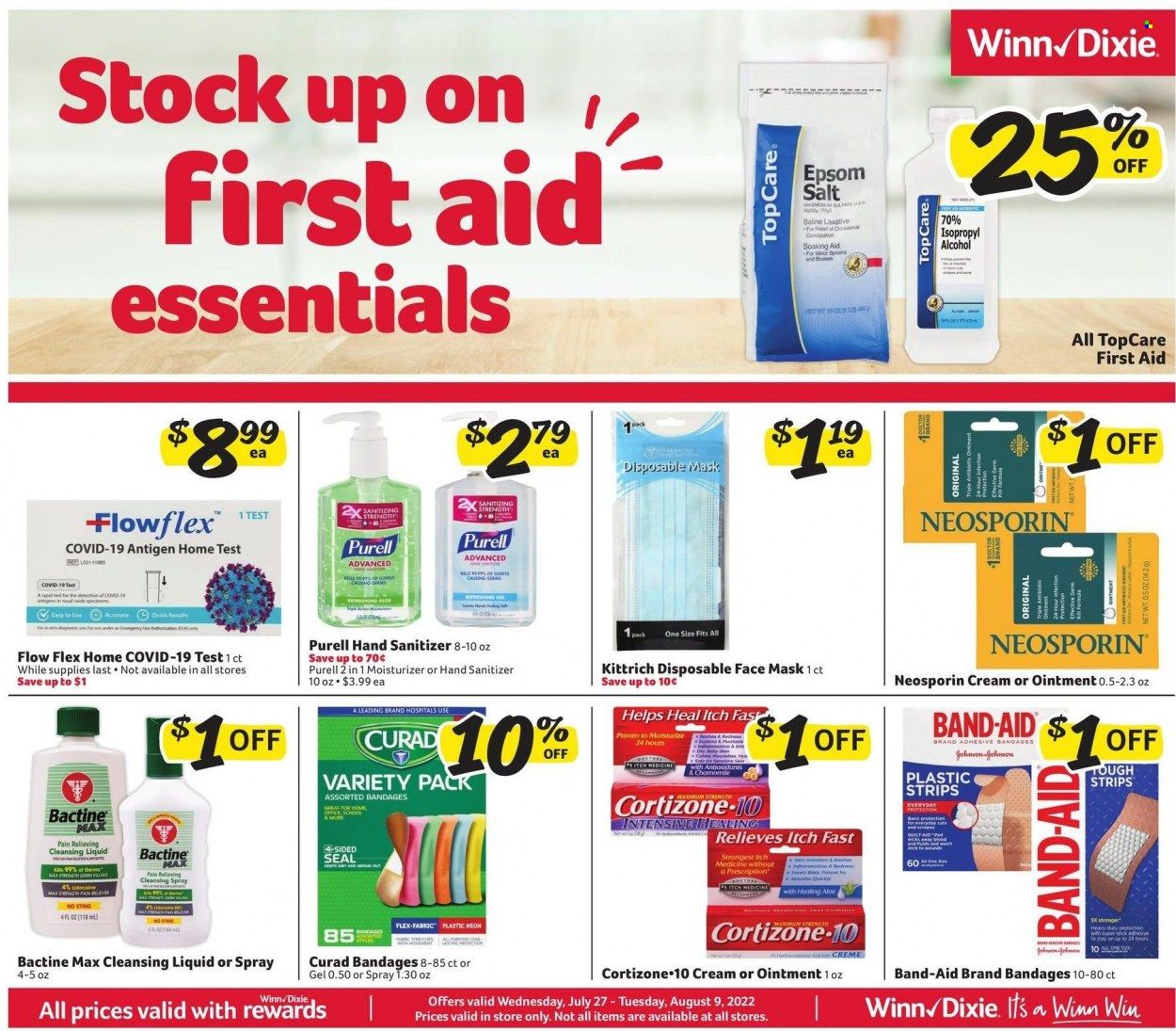 Winn Dixie (AL, FL, GA, LA) Weekly Ad Flyer Specials July 27 to August 9, 2022