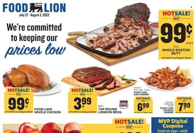 Food Lion (MD) Weekly Ad Flyer July 27 to August 3