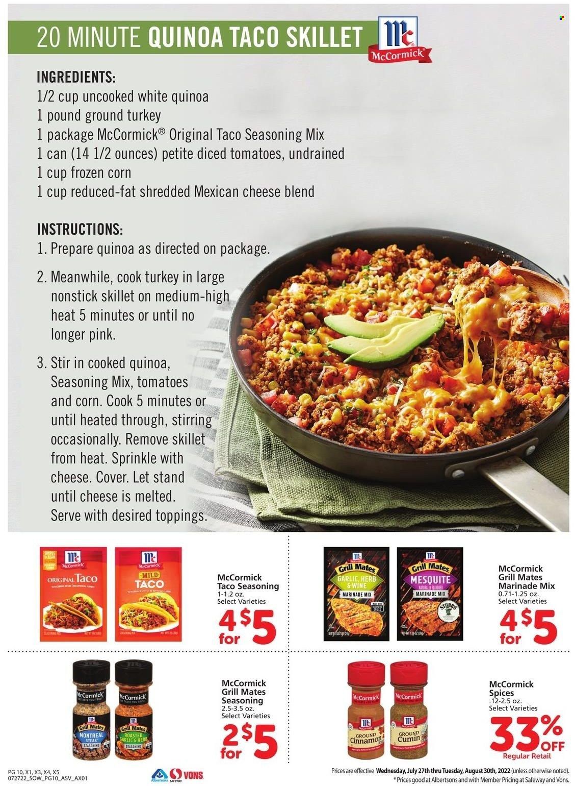 Safeway (AZ, CO, ID, MT, NE, NM) Weekly Ad Flyer Specials July 27 to August 30, 2022