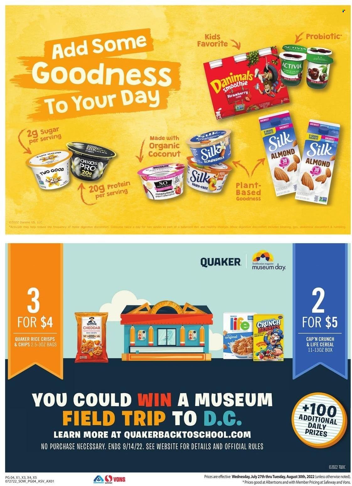 Safeway (AZ, CO, ID, MT, NE, NM) Weekly Ad Flyer Specials July 27 to August 30, 2022