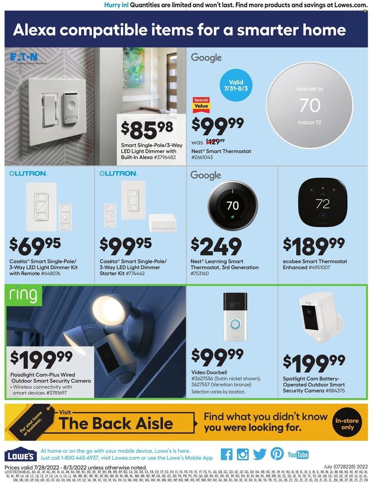Lowe's Weekly Ad Flyer July 27 to August 3