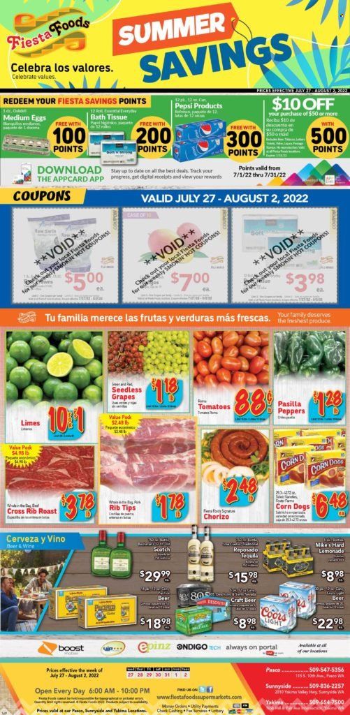 Fiesta Foods SuperMarkets (WA) Weekly Ad Flyer July 27 to August 3