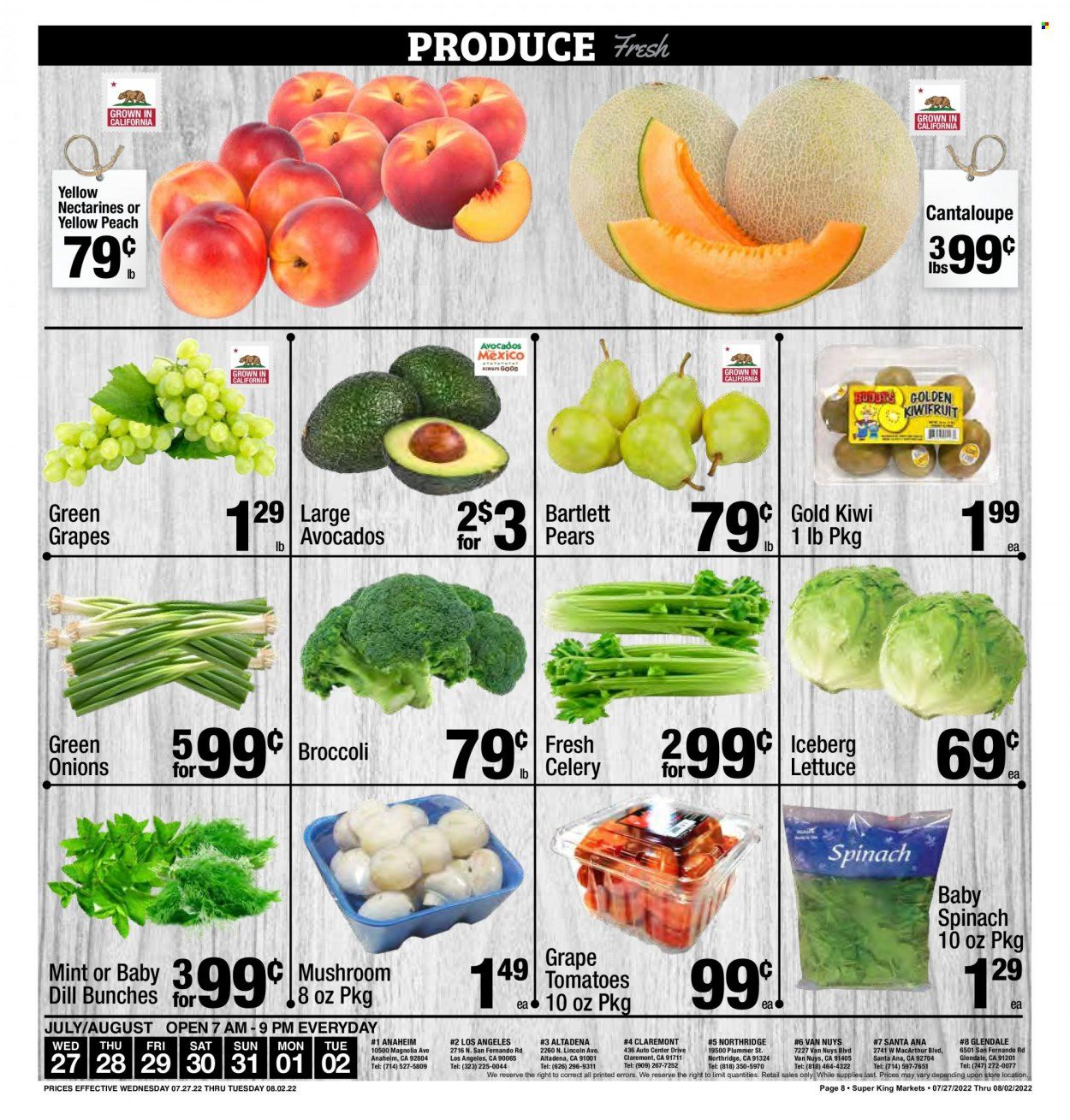 Super King Markets (CA) Weekly Ad Flyer July 27 to August 3
