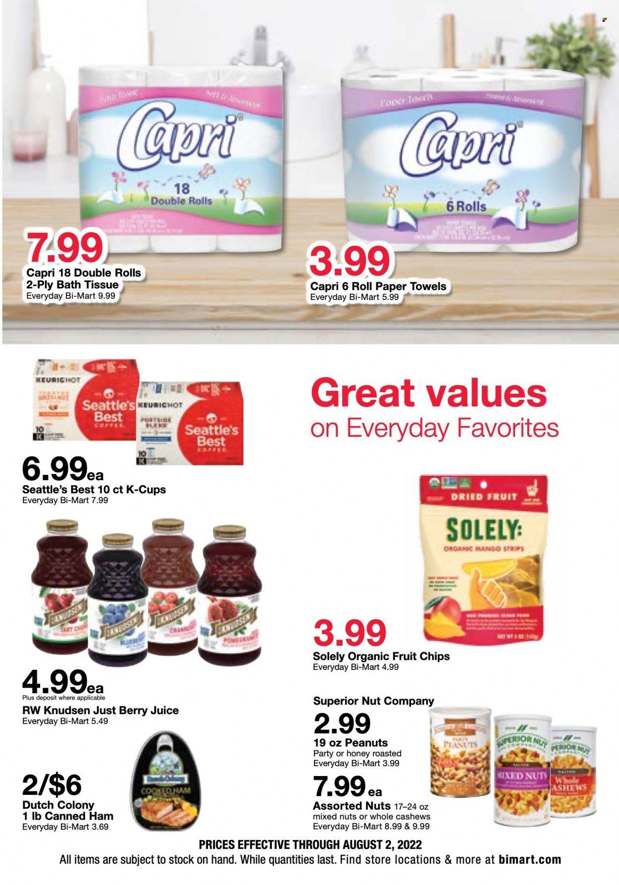 Bi-Mart (ID, OR, WA) Weekly Ad Flyer July 27 to August 3