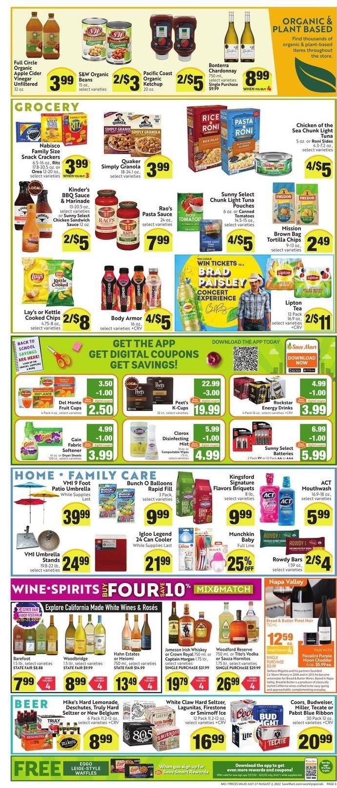 Save Mart (CA, NV) Weekly Ad Flyer July 27 to August 3