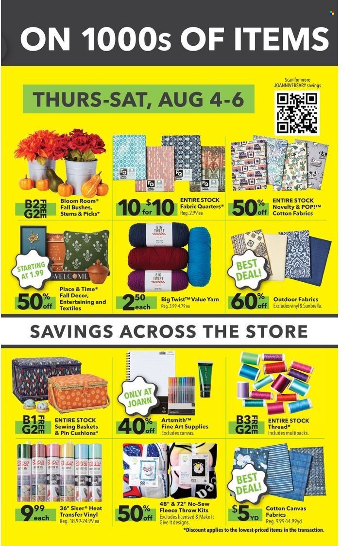 JOANN Weekly Ad Flyer July 28 to August 4
