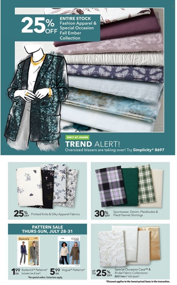JOANN Weekly Ad Flyer July 28 to August 4