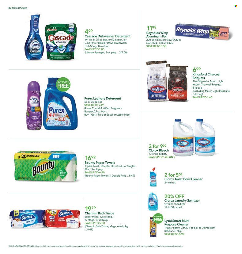 Publix (AL, FL, GA, NC, SC, TN) Weekly Ad Flyer July 28 to August 4