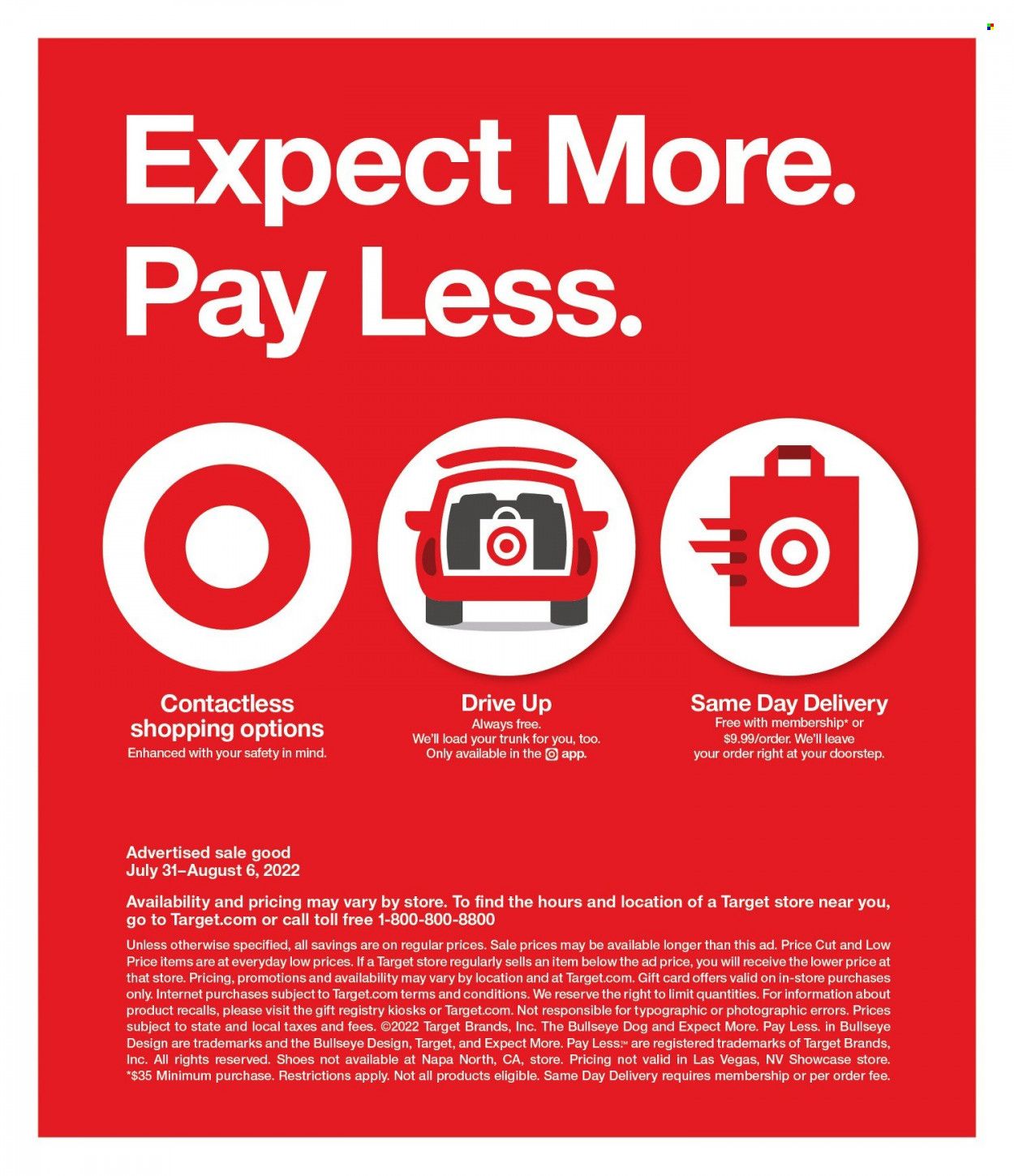 Target Weekly Ad Flyer July 29 to August 5