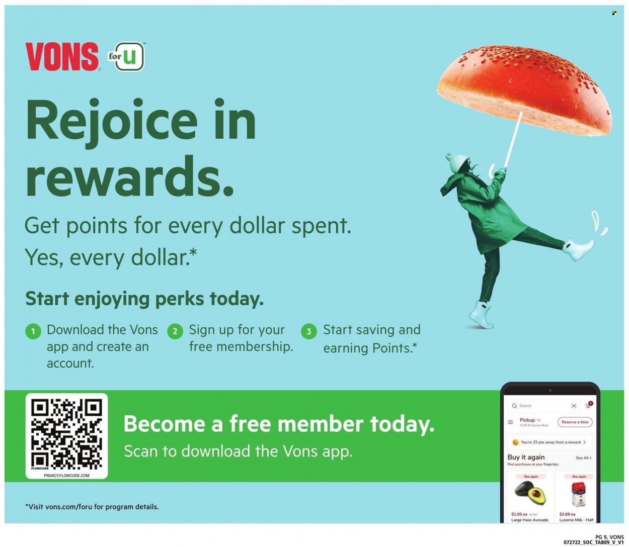 Vons (CA) Weekly Ad Flyer Specials July 27 to August 23, 2022