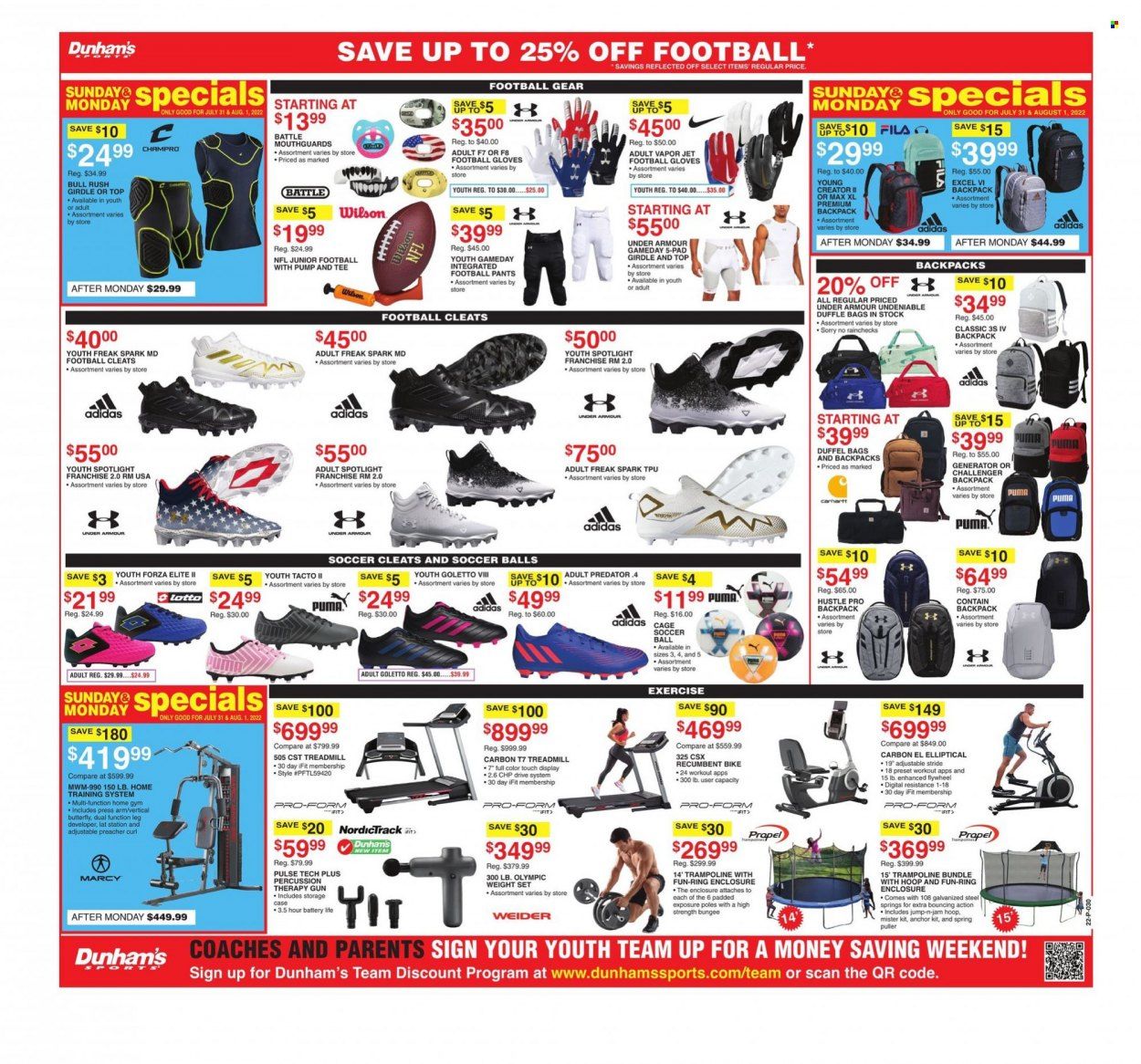 Dunham's Sports (MI, PA, WI) Weekly Ad Flyer July 29 to August 5