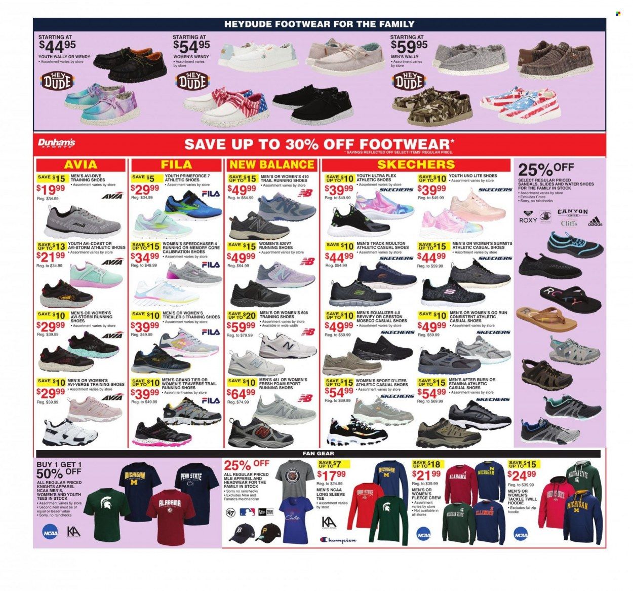 Dunham's Sports (MI) Weekly Ad Flyer July 29 to August 5