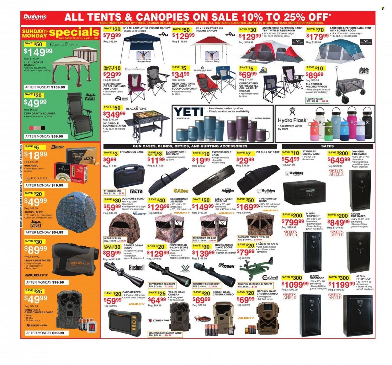 Dunham's Sports (MI) Weekly Ad Flyer July 29 to August 5
