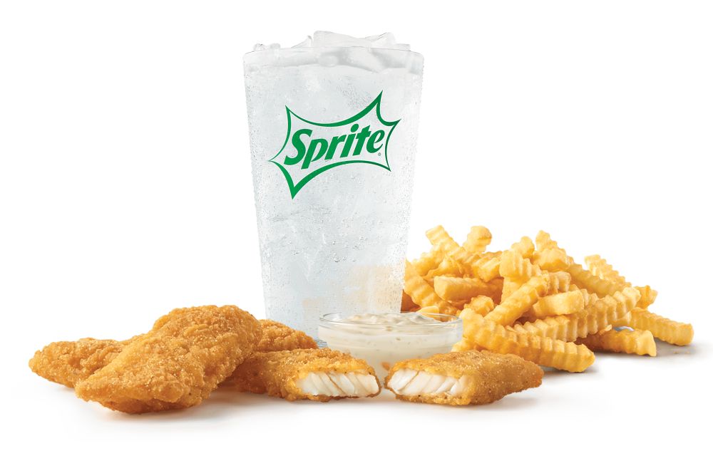 Arby’s Reels in the New 3 Piece or 5 Piece Hushpuppy Breaded Fish Strips Meal Arby’s Reels in the New 3 Piece or 5 Piece Hushpuppy Breaded Fish Strips Meal