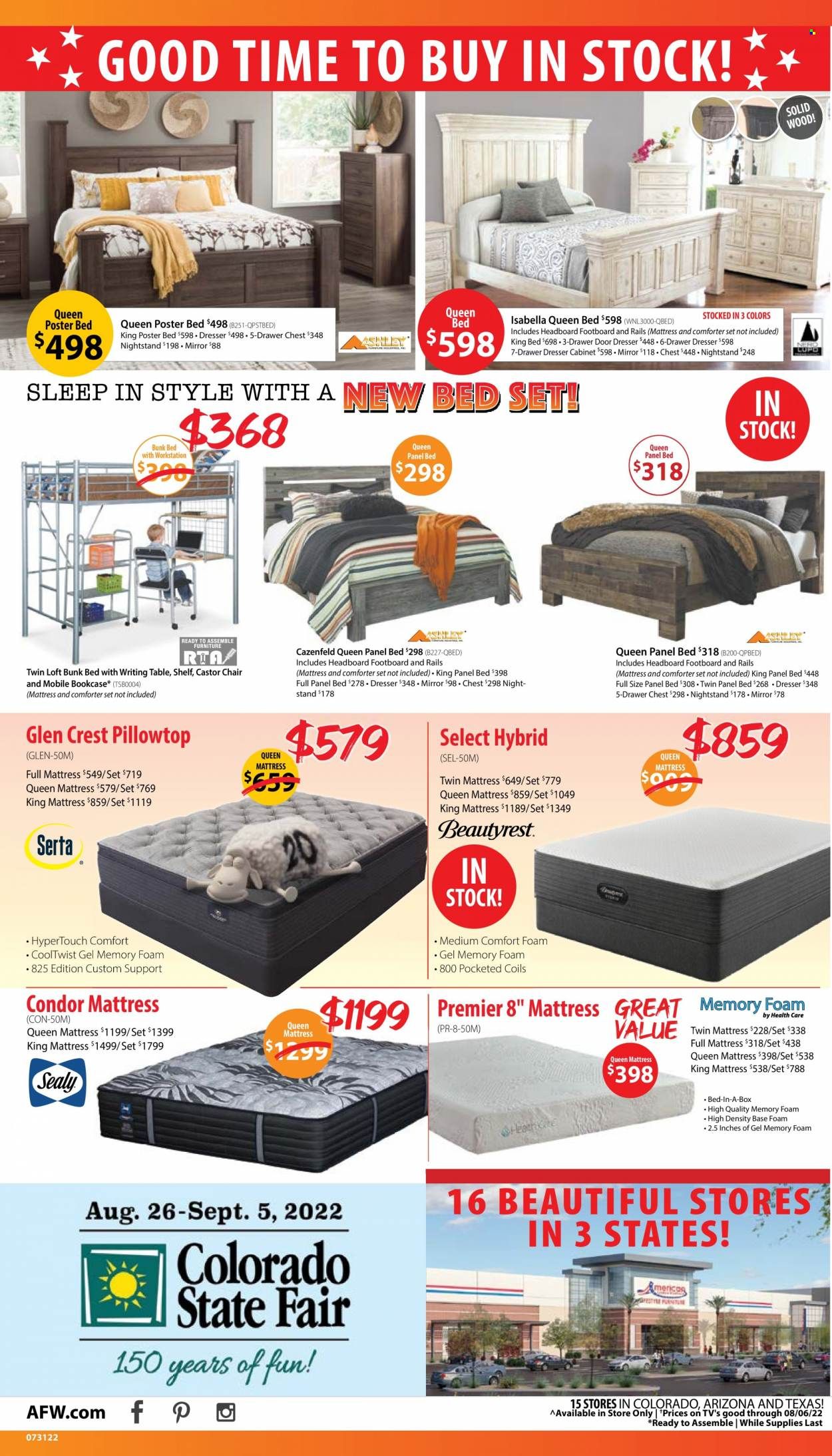 American Furniture Warehouse (AZ, CO, TX) Weekly Ad Flyer July 31 to August 7
