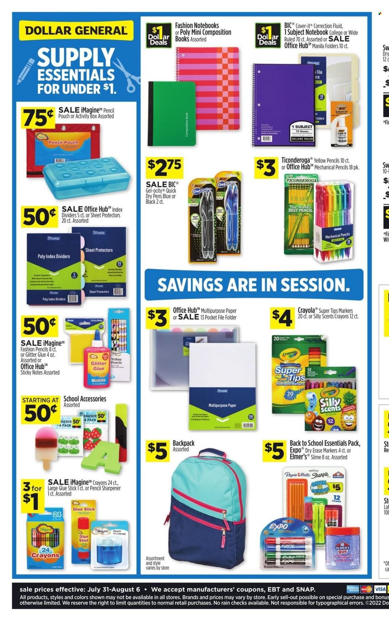 Dollar General Weekly Ad Flyer July 31 to August 7