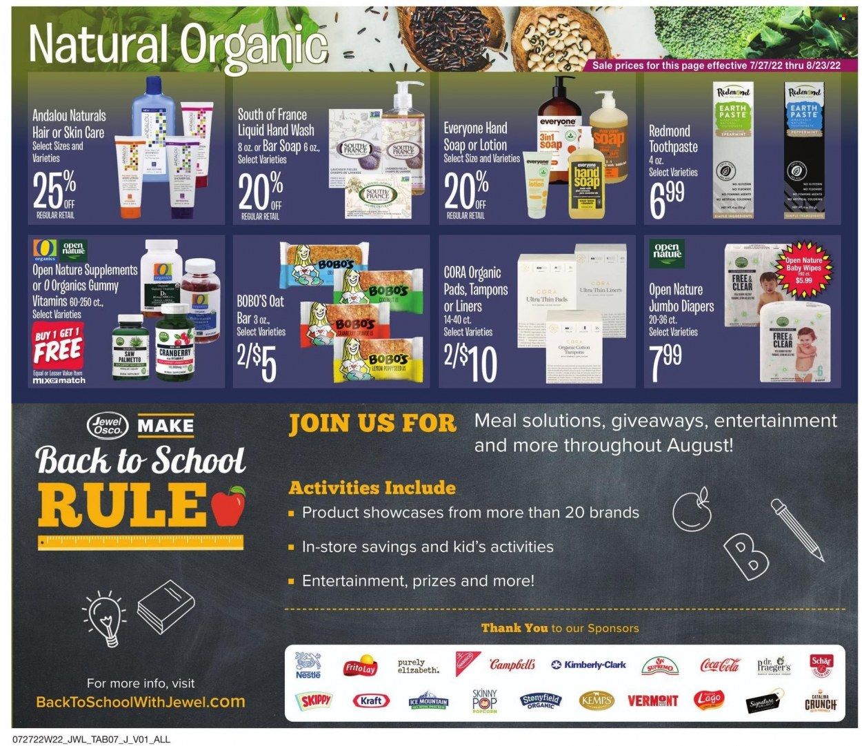 Jewel Osco (IN) Weekly Ad Flyer Specials July 27 to August 16, 2022