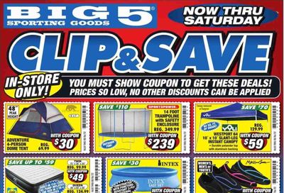 Big 5 (AZ, CA, CO, ID, NM, OR, UT, WA) Weekly Ad Flyer July 31 to August 7