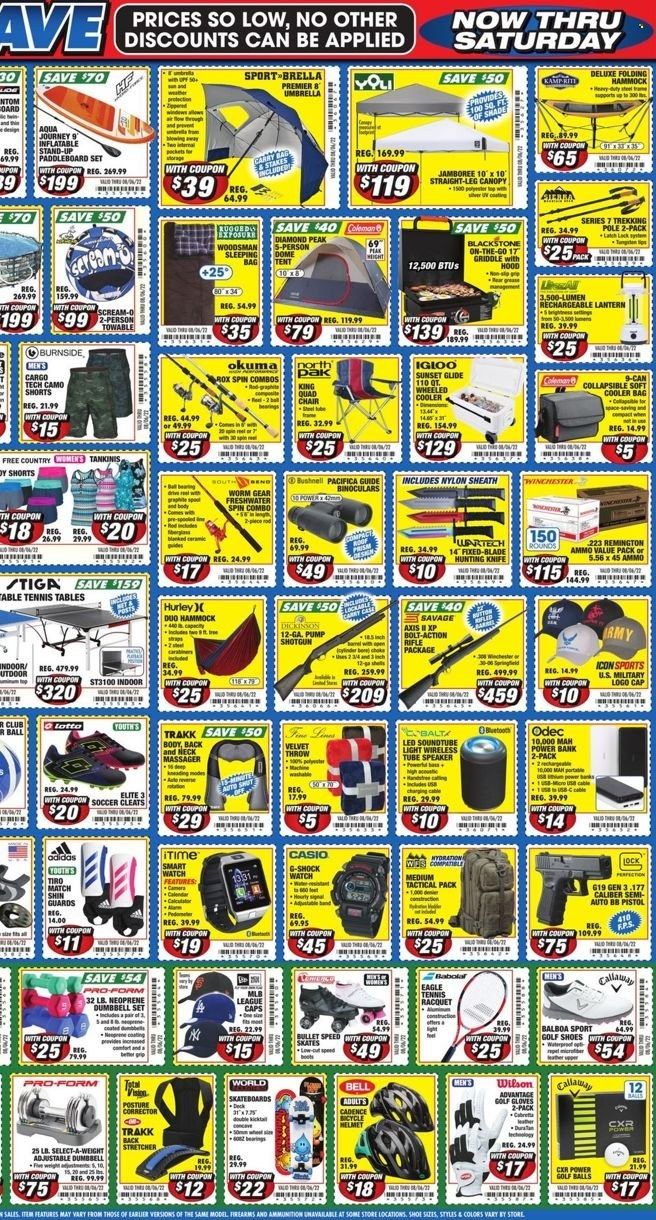 Big 5 (AZ, CA, CO, ID, NM, OR, UT, WA) Weekly Ad Flyer July 31 to August 7