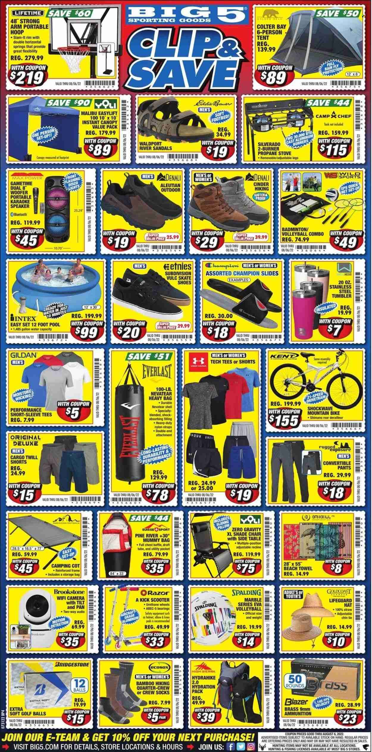 Big 5 (AZ, CA, CO, ID, NM, OR, UT, WA) Weekly Ad Flyer July 31 to August 7