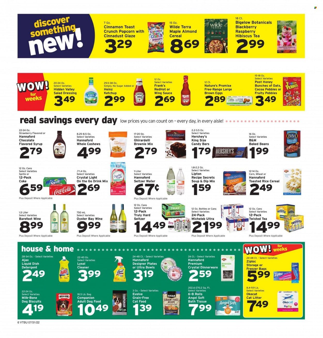 Hannaford (VT) Weekly Ad Flyer July 31 to August 7