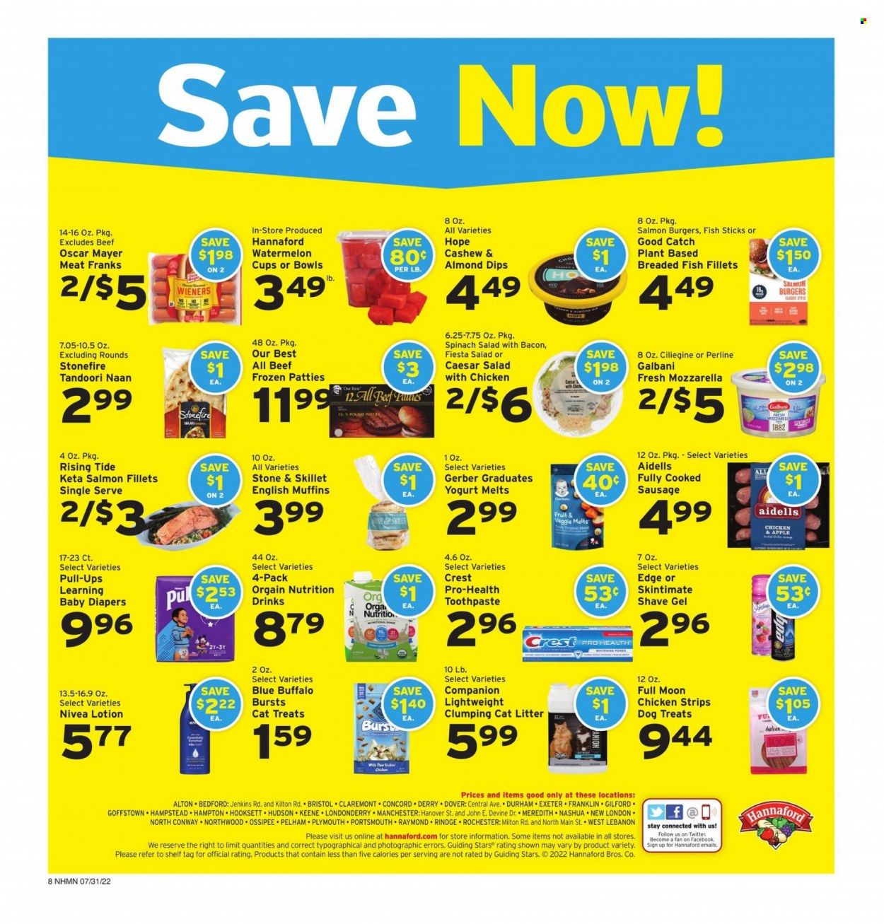 Hannaford (NH) Weekly Ad Flyer July 31 to August 7
