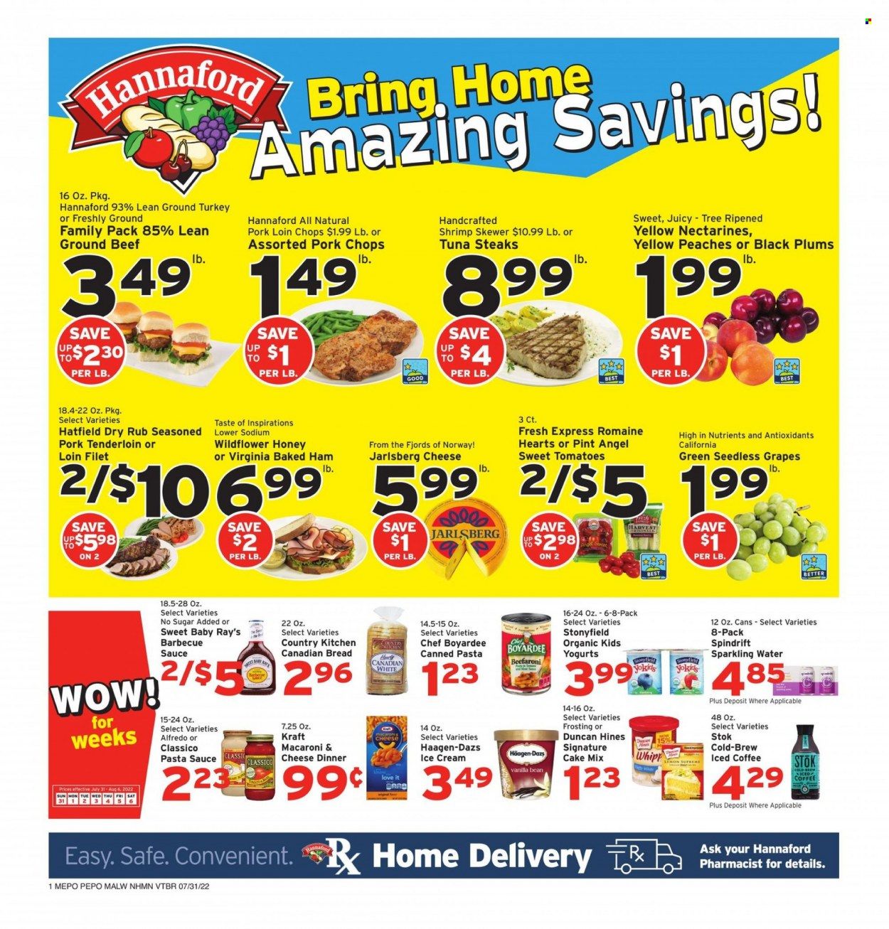 Hannaford (MA) Weekly Ad Flyer July 31 to August 7