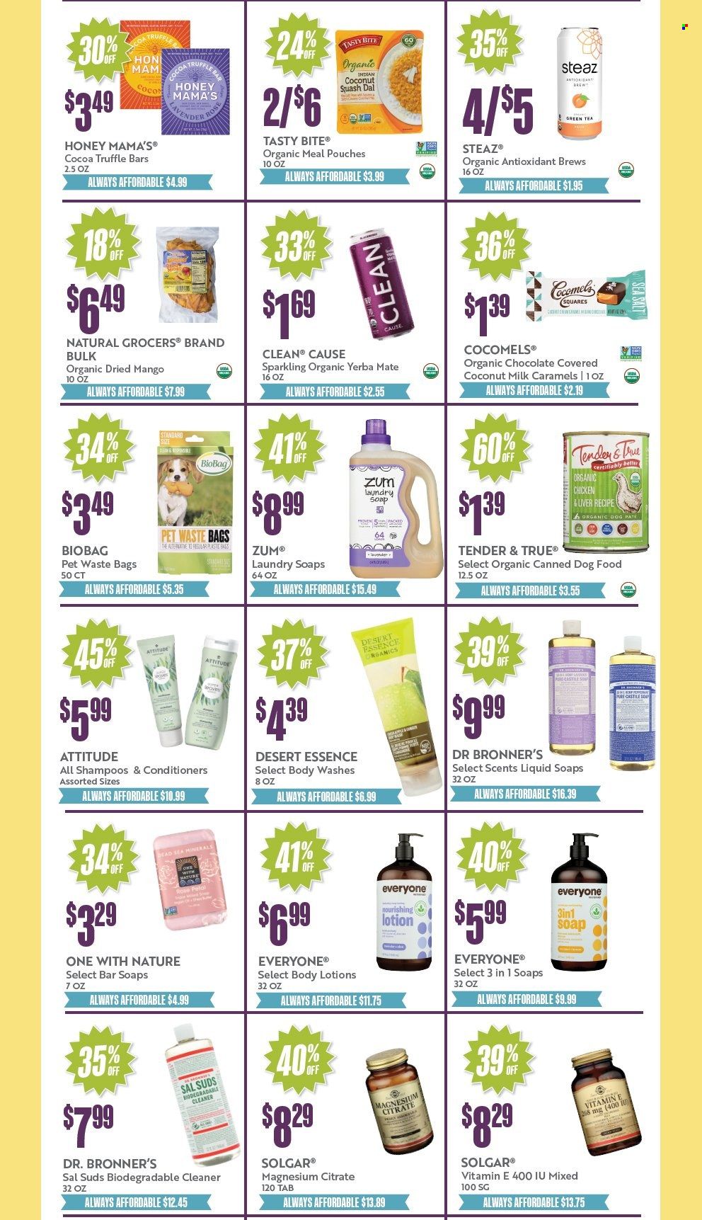 Natural Grocers Weekly Ad Flyer Specials August 18 to August 20, 2022