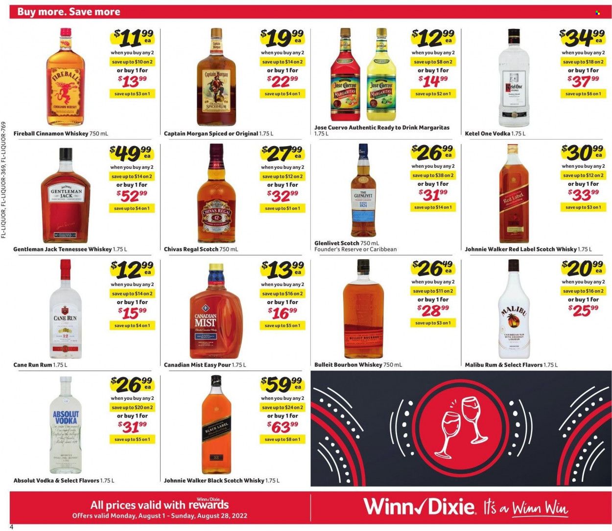 Winn Dixie (AL, FL, GA, LA) Weekly Ad Flyer Specials August 1 to August 28, 2022