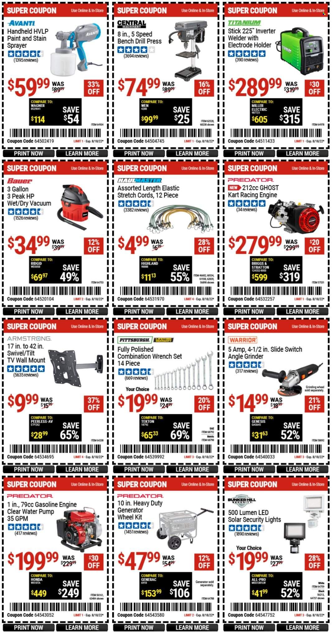 Harbor Freight Weekly Ad Flyer Specials August 1 to August 18, 2022