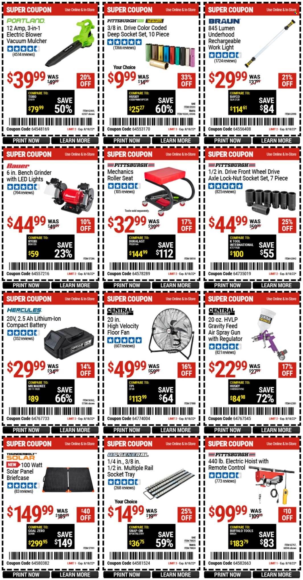 Harbor Freight Weekly Ad Flyer Specials August 1 to August 18, 2022