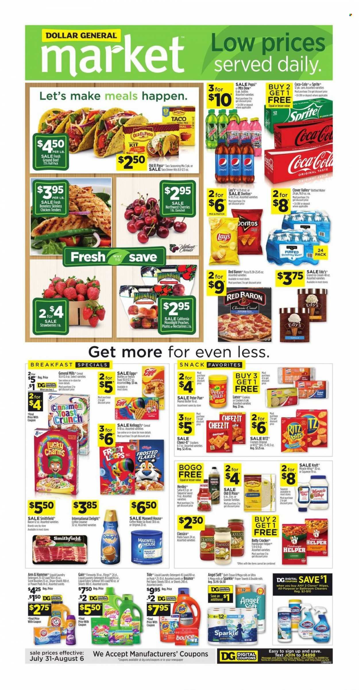 Dollar General (AL, GA, KY, LA, TN) Weekly Ad Flyer August 1 to August 8