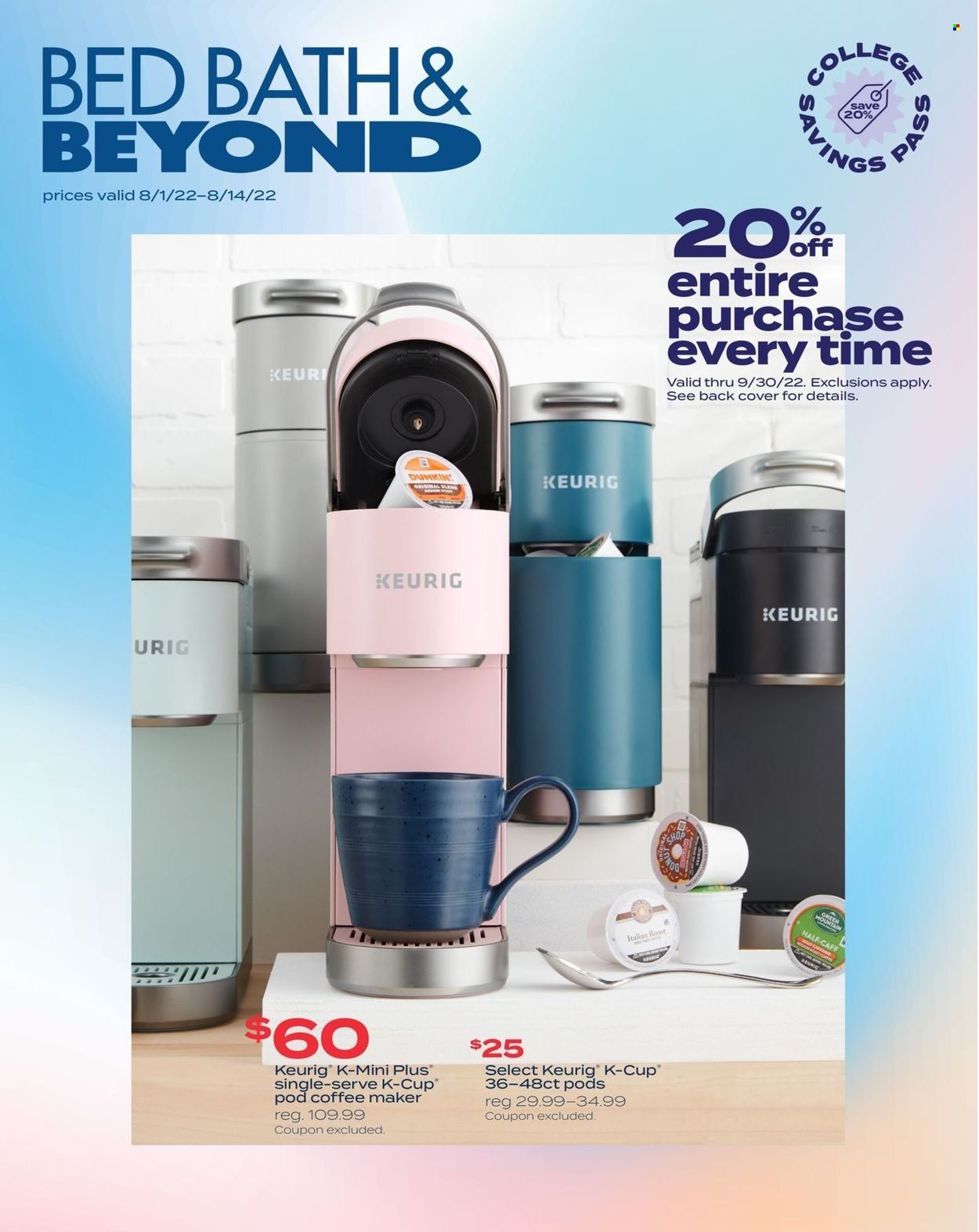 Bed Bath & Beyond Weekly Ad Flyer August 1 to August 8