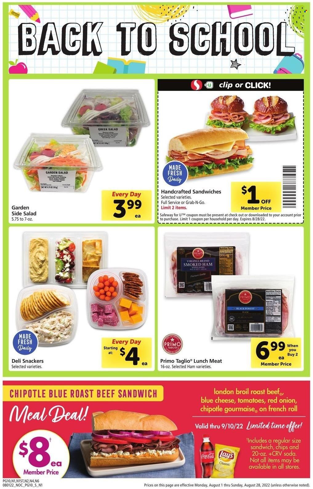 Safeway (CA, HI, OR, WA) Weekly Ad Flyer Specials August 1 to August 28, 2022
