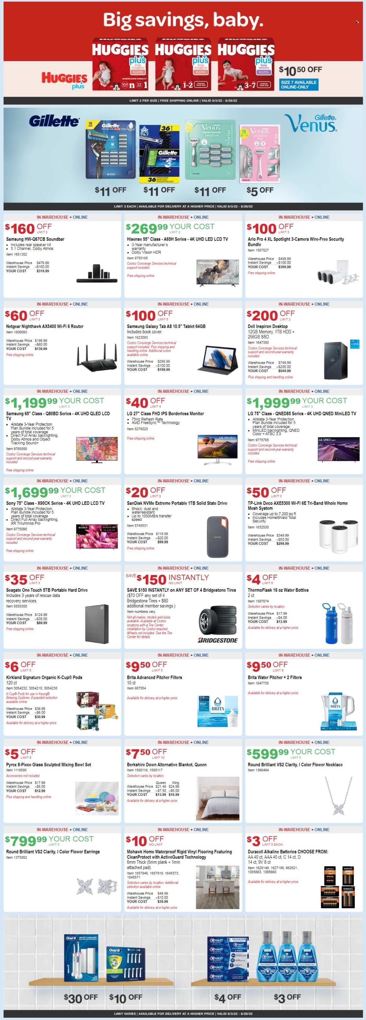 Costco Weekly Ad Flyer Specials August 3 to August 28, 2022