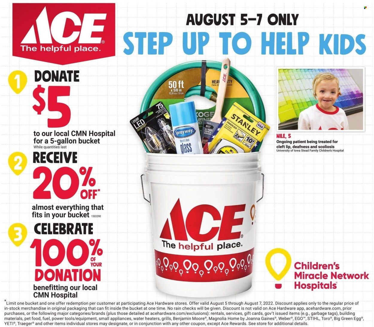 ACE Hardware Weekly Ad Flyer Specials August 1 to August 30, 2022